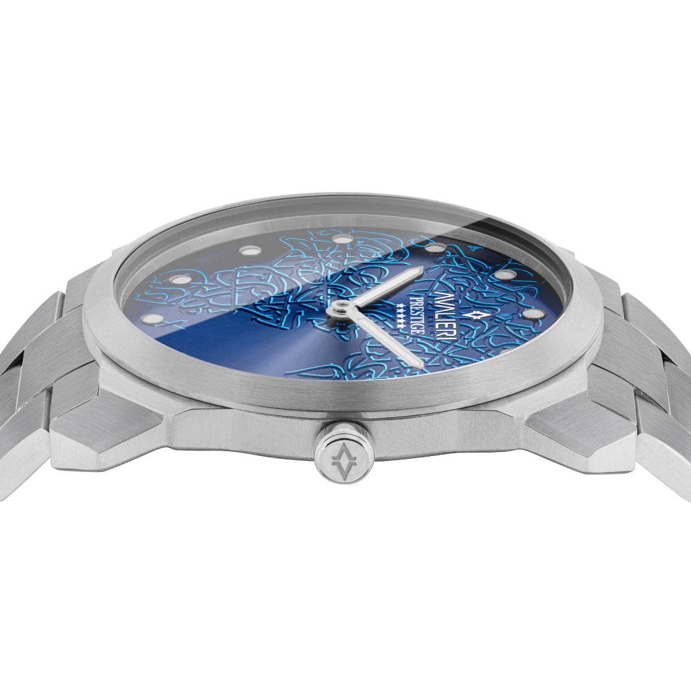 ساعة أفاليري برستيج الرجالية بحركة كوارتز السويسرية ولون مينا أزرق - AP-0066