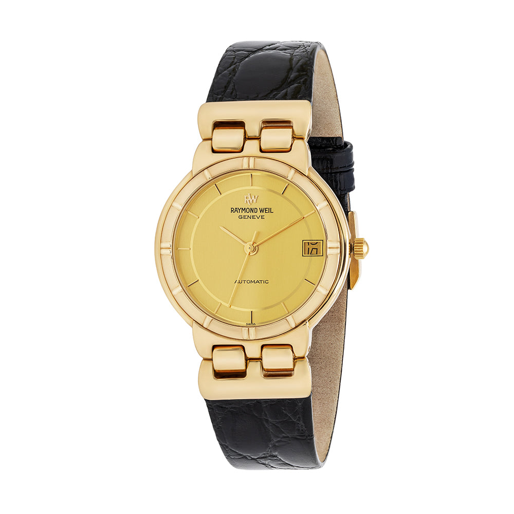 ساعة ريموند ويل الرجالية أوتوماتيكية بمينا ذهبي - RW-2818