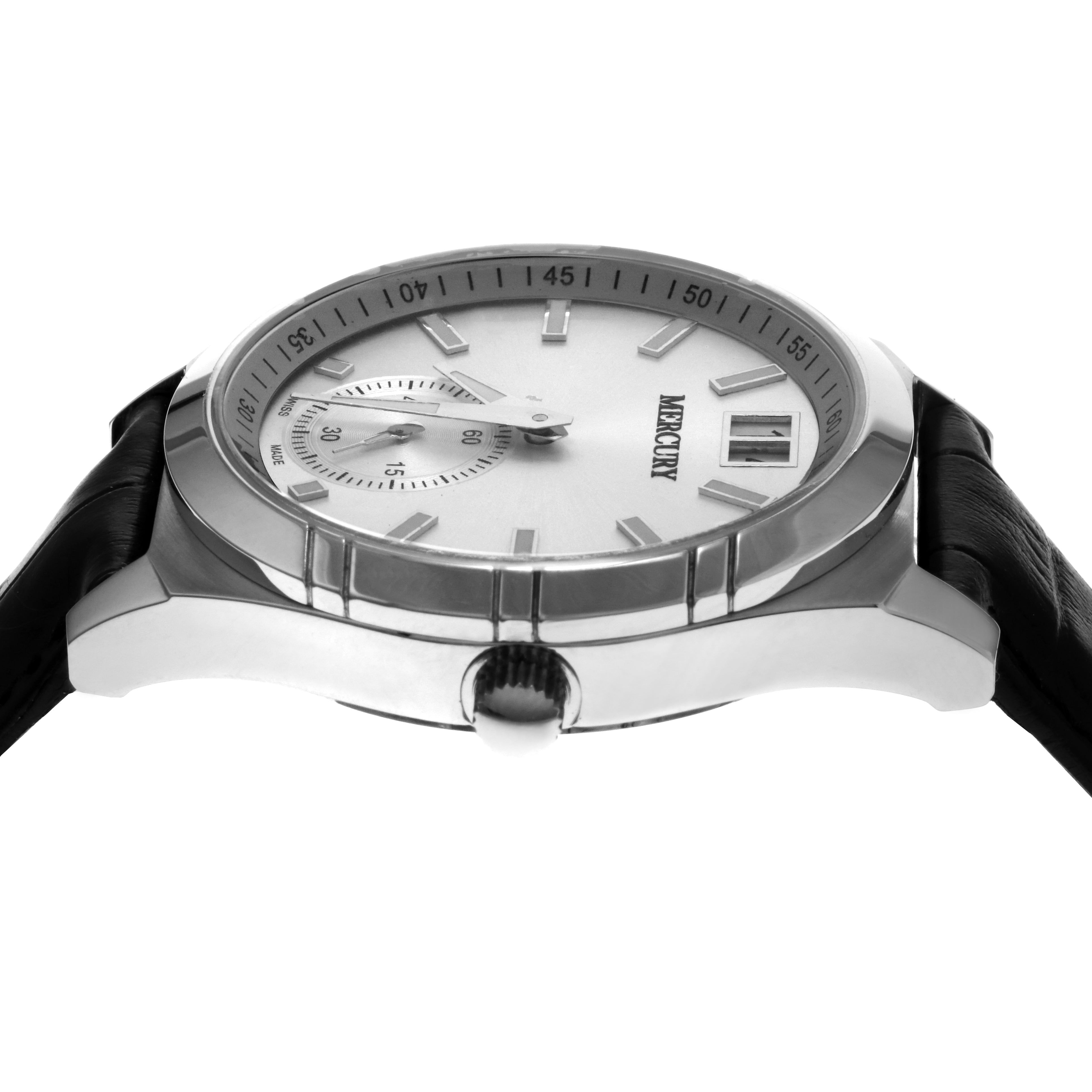 Mercury Men's Swiss Quartz Watch with White Dial - MER-0001