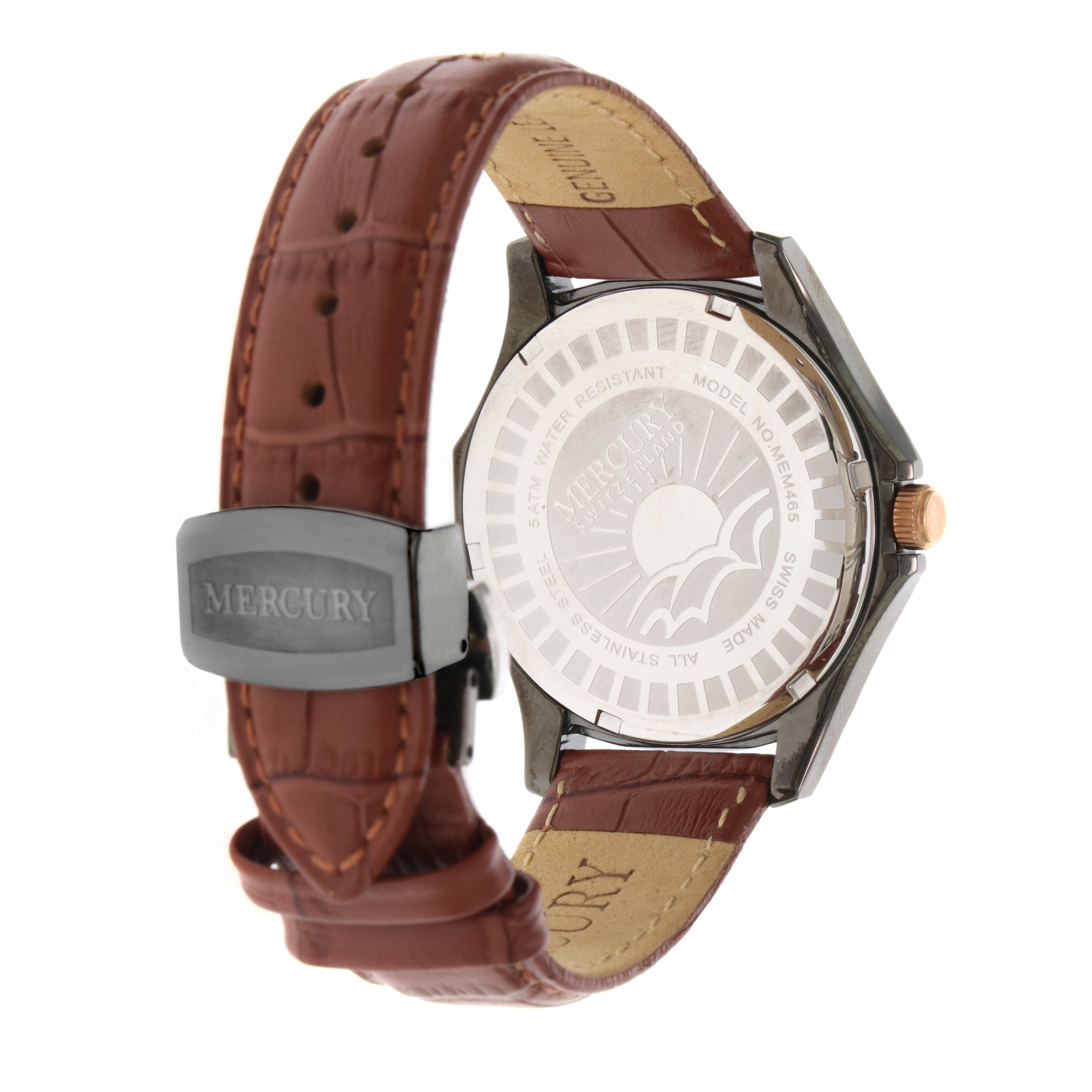 Mercury Men's Swiss Quartz Watch with Gray Dial - MER-0041