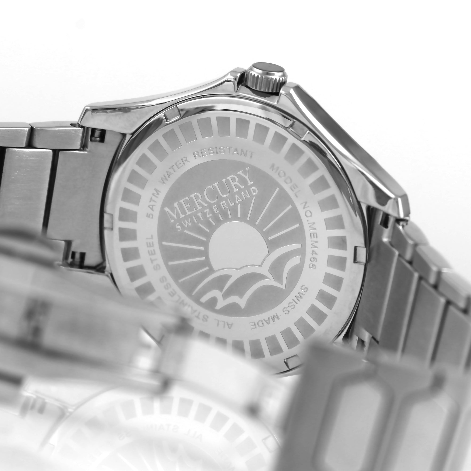 Mercury Men's Swiss Quartz Watch with Blue Dial - MER-0049