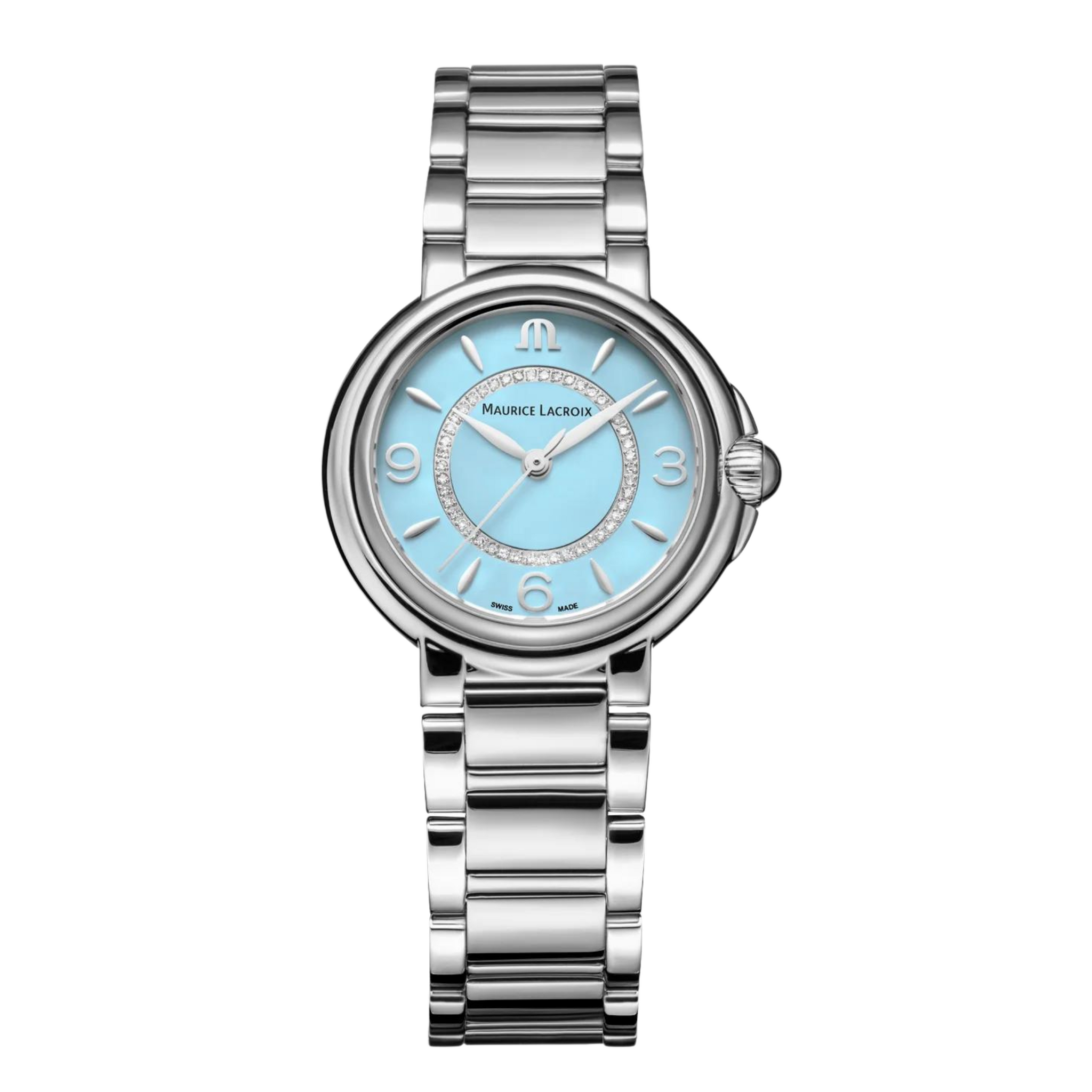 Maurice Lacroix Women's Watch Fiaba Light Blue Dial Diamond MLC
