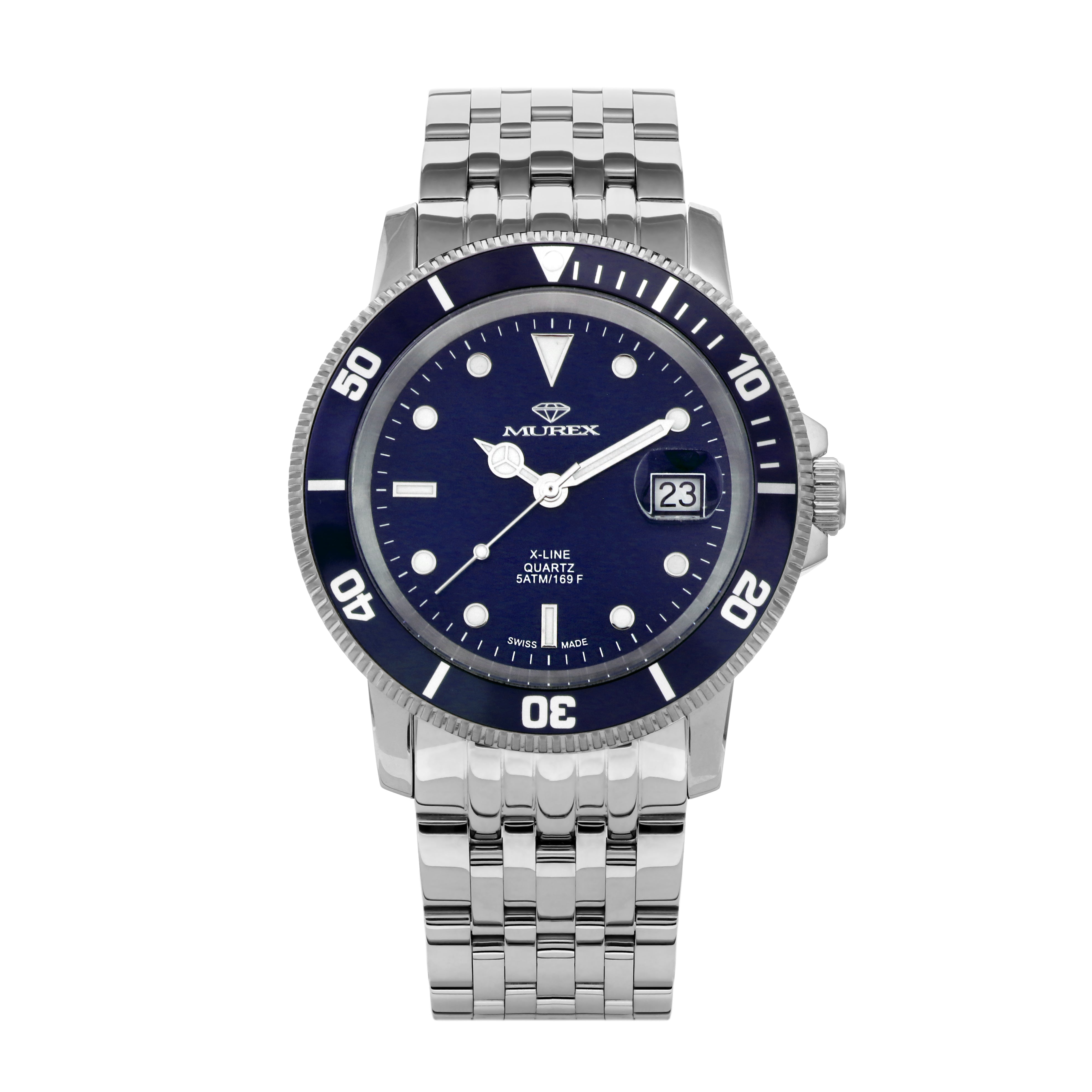 ساعة موريكس الرجالية بحركة كوارتز ولون مينا أزرق - MUR-0234