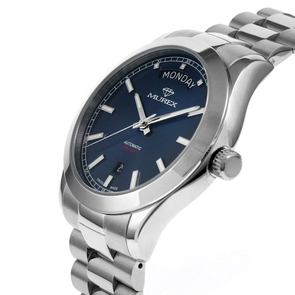 Murex Men's Watch, Automatic Movement, Blue Dial - MUR-0078