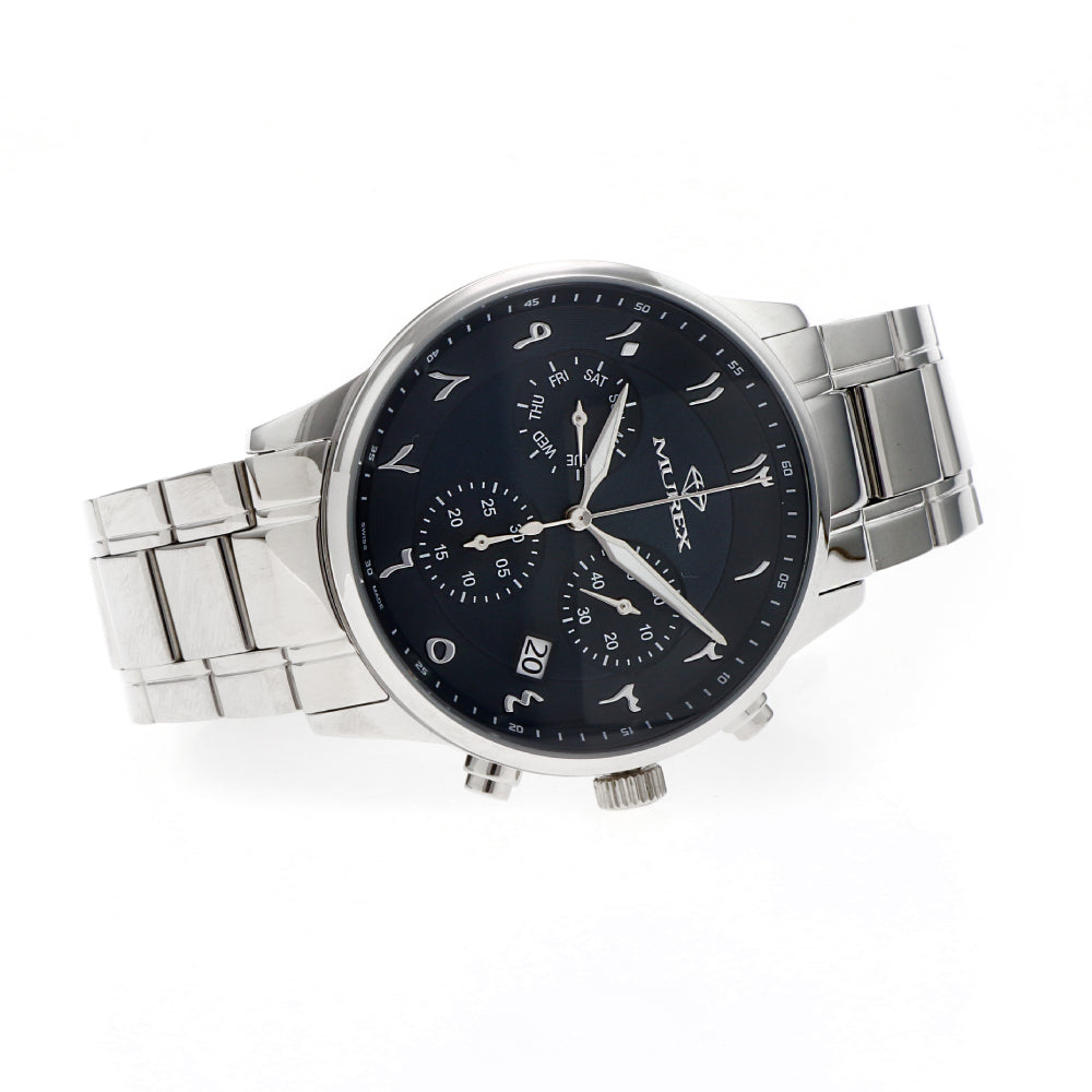 Murex men's watch with quartz movement and blue dial color - MUR-0062