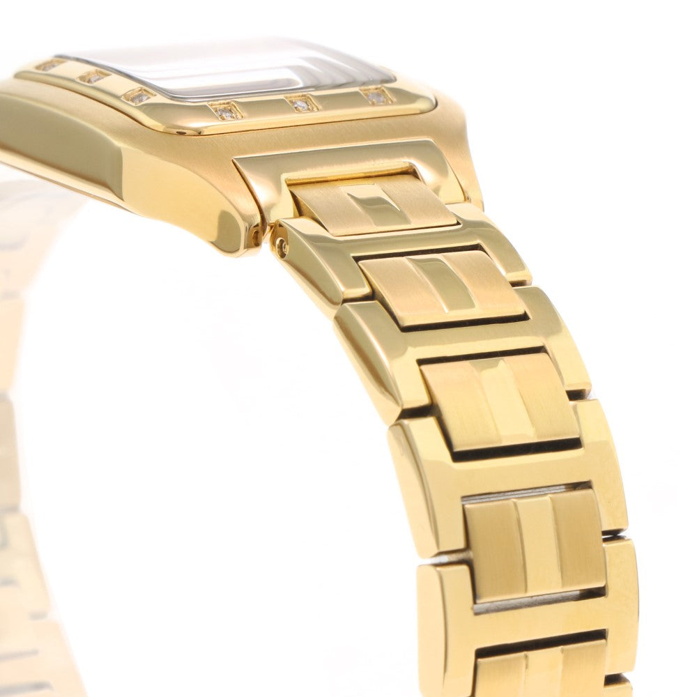 ساعة موريكس النسائية بحركة كوارتز ولون مينا أبيض لؤلؤي - MUR-0098 (20/D 0.12CT)