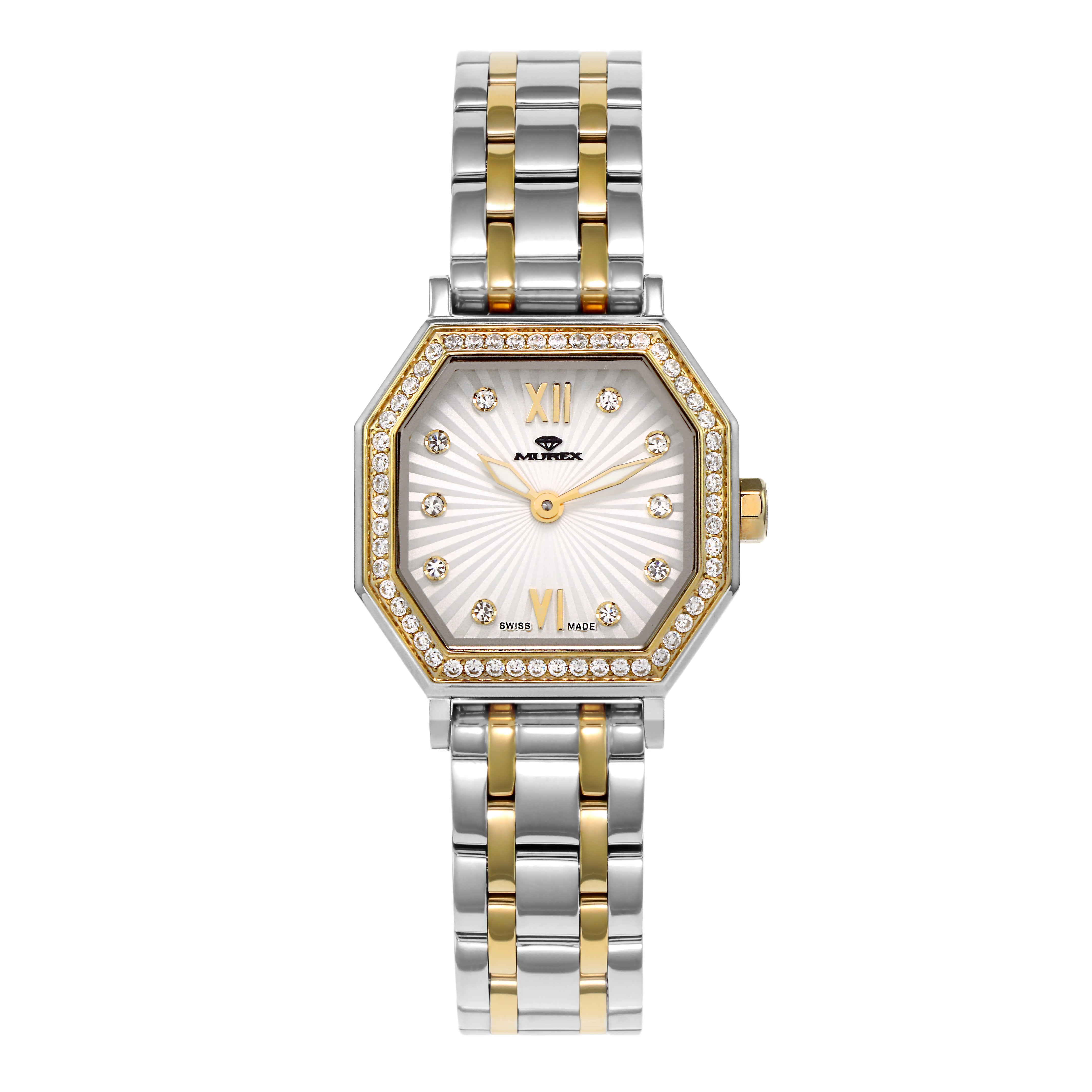 ساعة موريكس النسائية بحركة كوارتز ولون مينا أبيض - MUR-0133