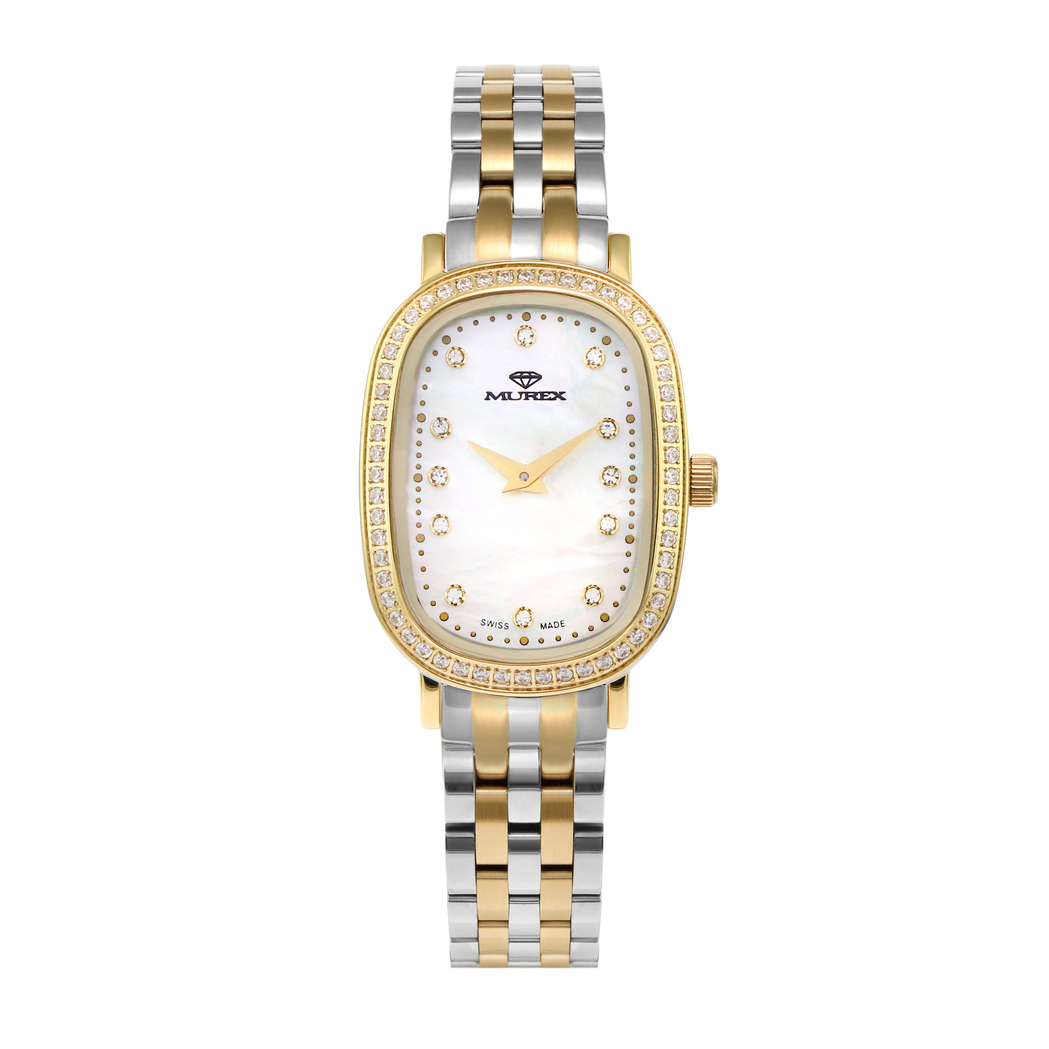 ساعة موريكس النسائية بحركة كوارتز ولون مينا لؤلؤي - MUR-0140