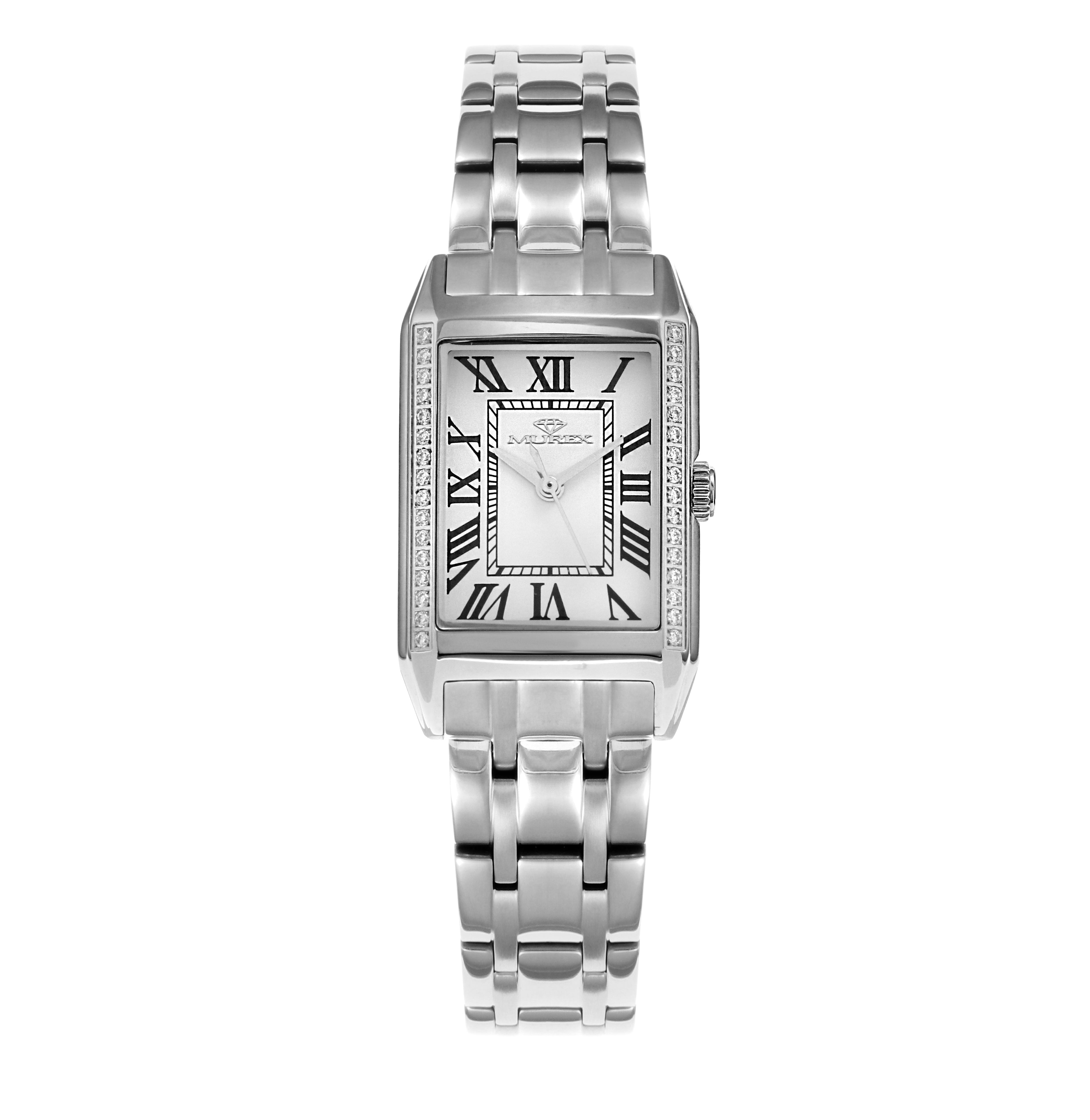 ساعة موريكس النسائية بحركة كوارتز ولون مينا أبيض - MUR-0144