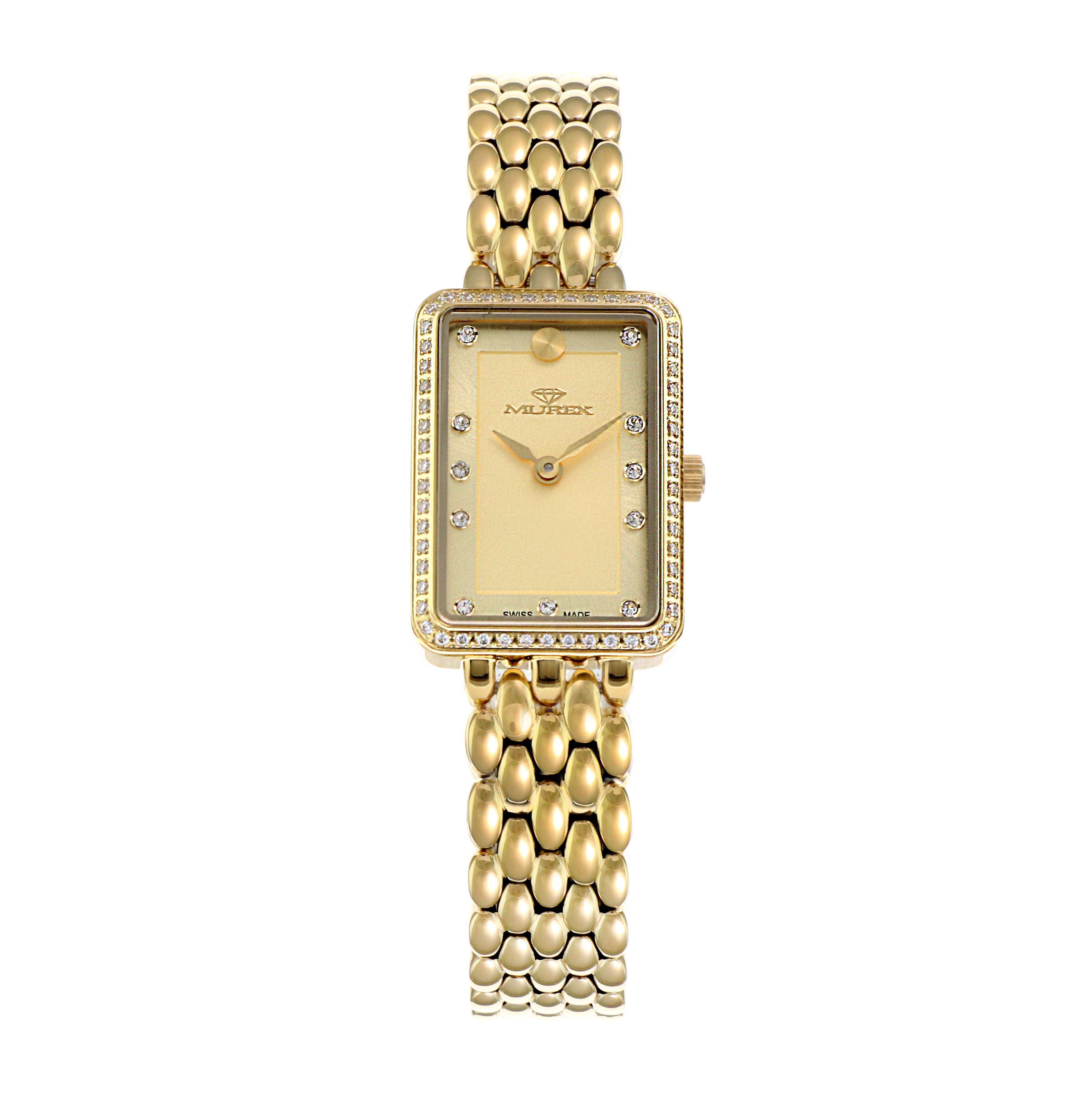 ساعة موريكس النسائية بحركة كوارتز ولون مينا أبيض - MUR-0150