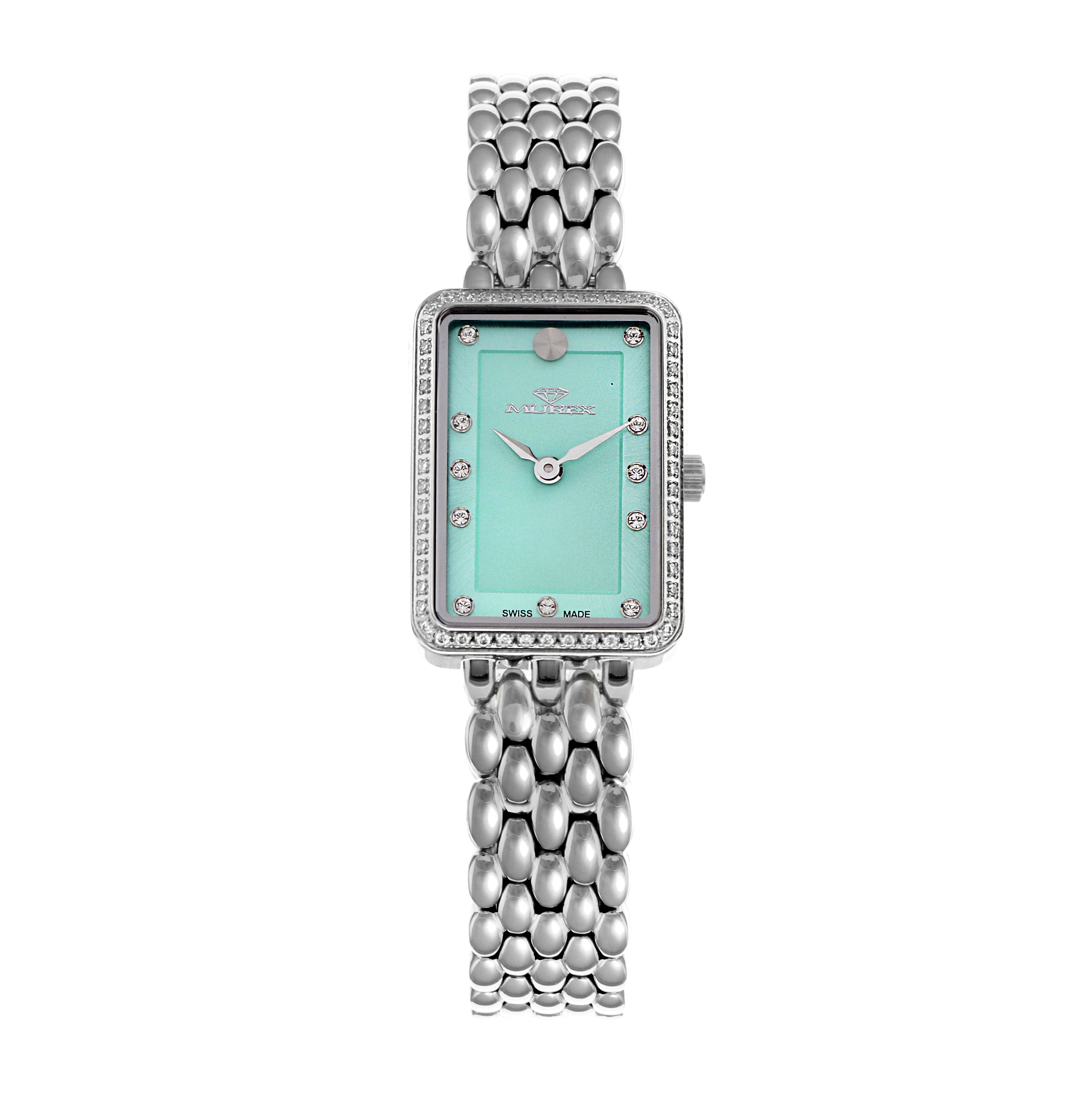 ساعة موريكس النسائية بحركة كوارتز ولون مينا أزرق فاتح - MUR-0153