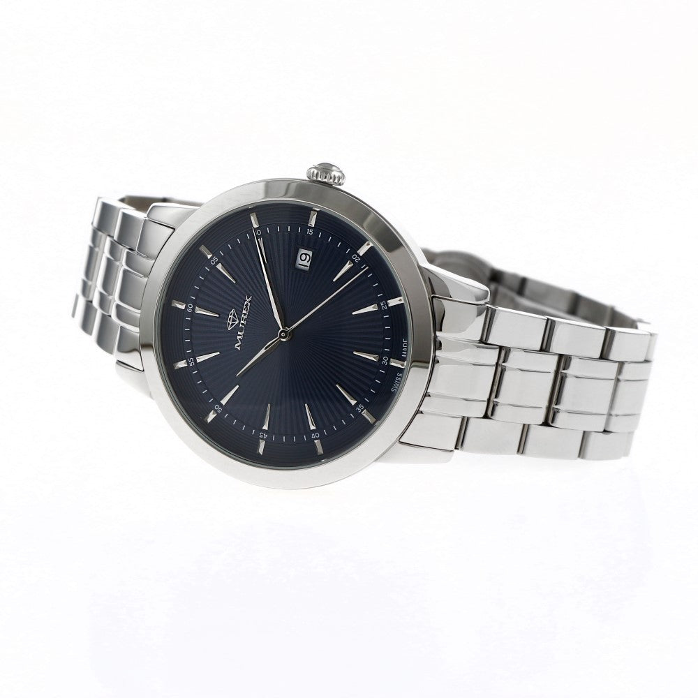 Murex men's watch with quartz movement and blue dial color - MUR-0041