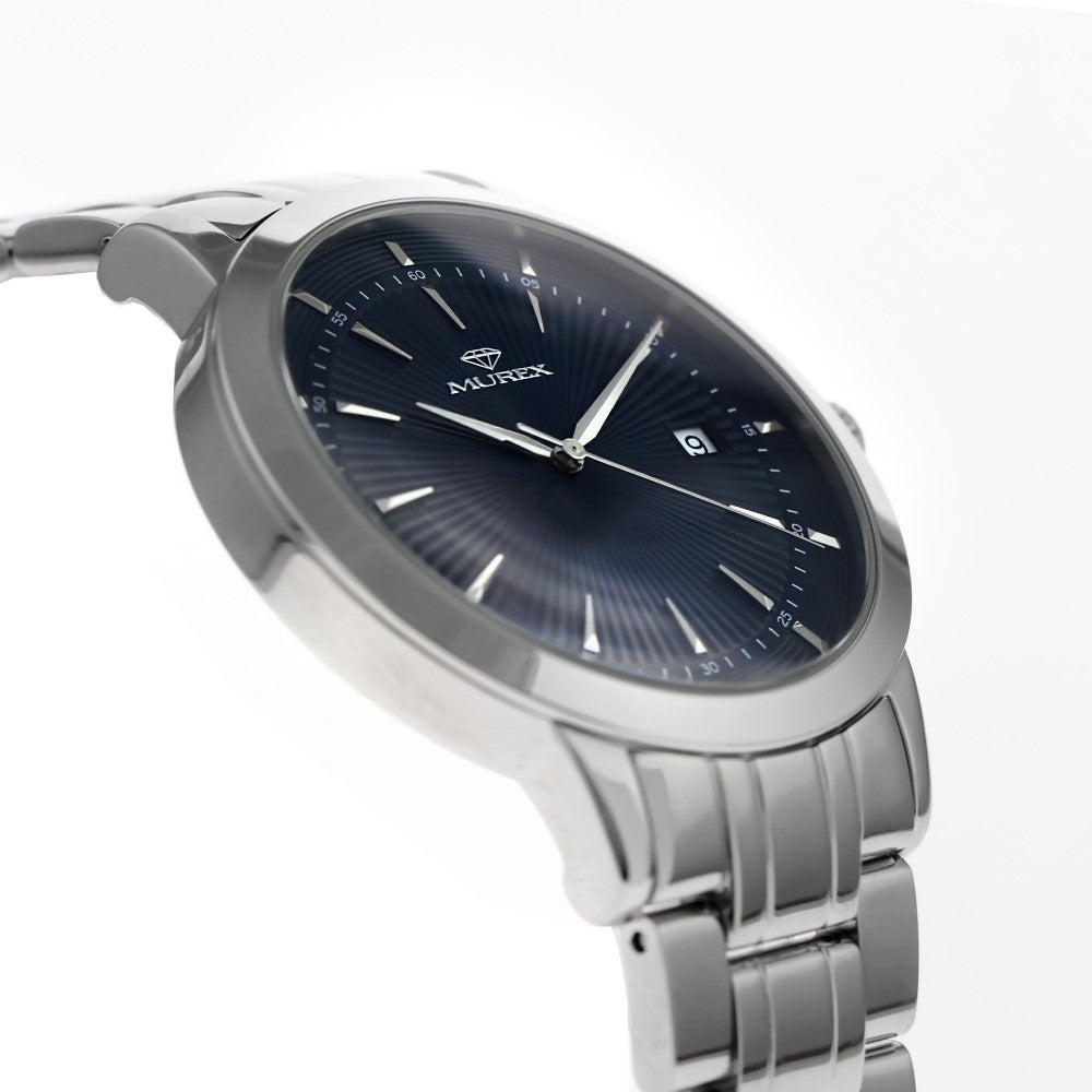 Murex men's watch with quartz movement and blue dial color - MUR-0041