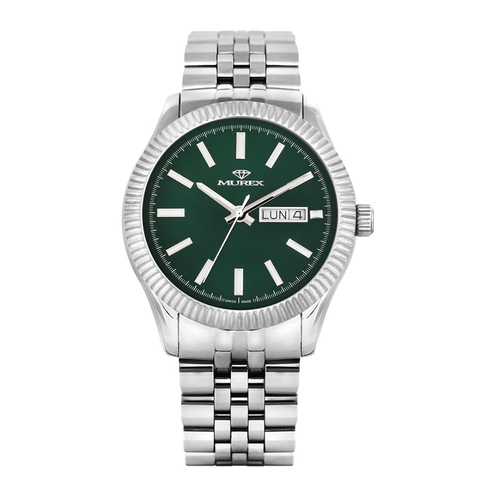ساعة موريكس الرجالية كوارتز بمينا أخضر – MUR-0037