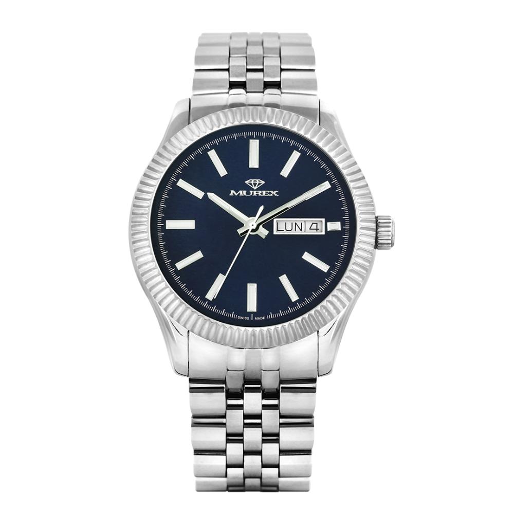 ساعة موريكس الرجالية كوارتز بمينا أزرق – MUR-0038