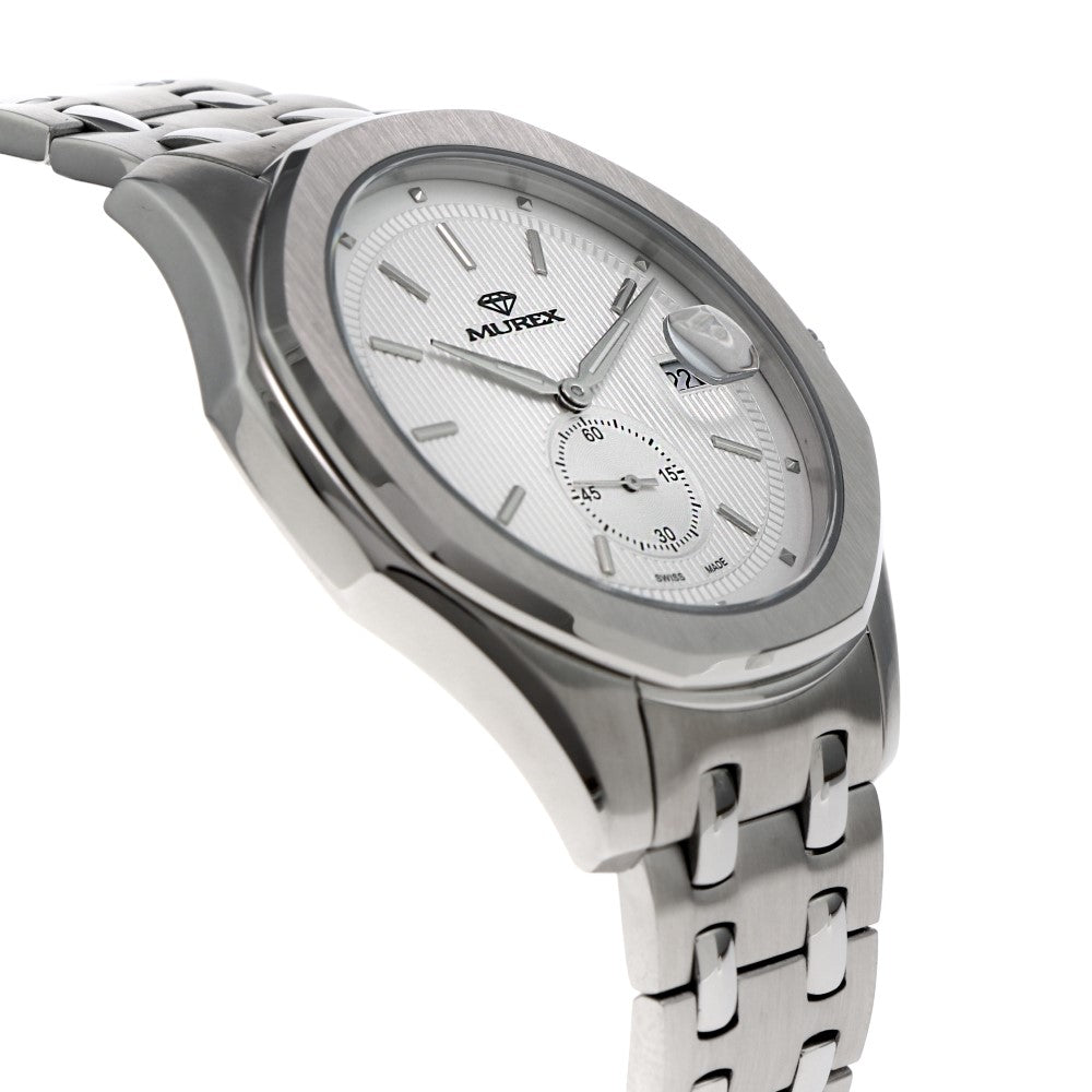 Murex Men's Watch, Quartz Movement, White Dial - MUR-0004