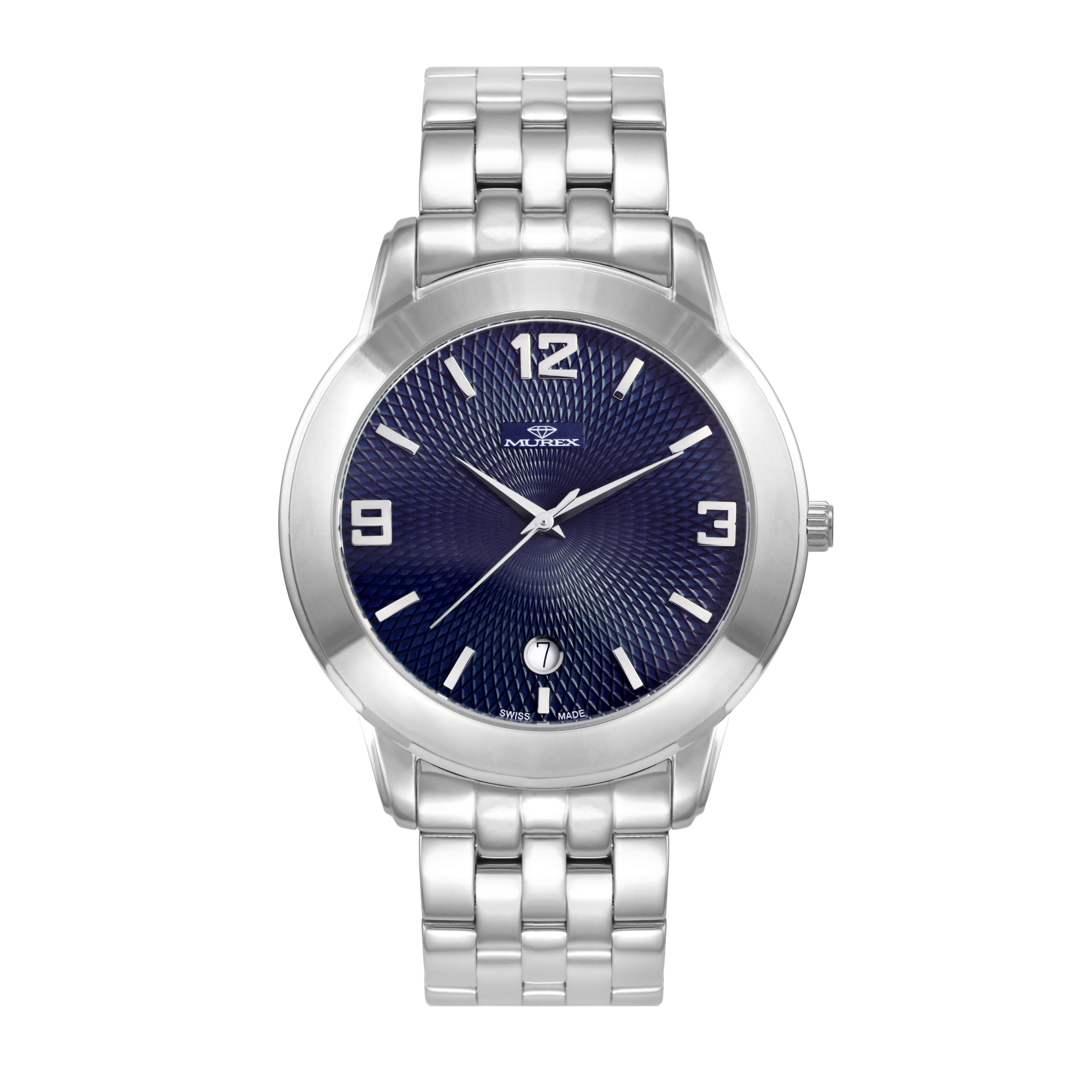 ساعة موريكس الرجالية بحركة كوارتز ولون مينا أزرق - MUR-0177