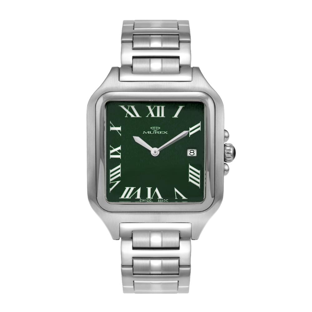 ساعة موريكس الرجالية كوارتز بمينا أخضر – MUR-0032