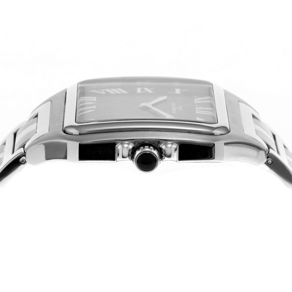 ساعة موريكس الرجالية بحركة كوارتز ولون مينا أسود - MUR-0030