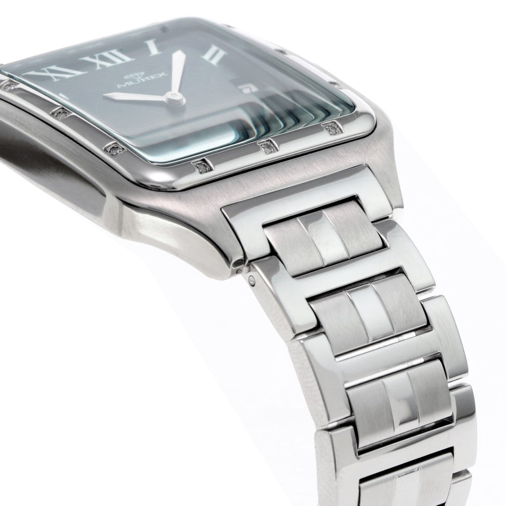 Murex Men's Quartz Watch with Green Dial - MUR-0093 (12/D 0.07CT)