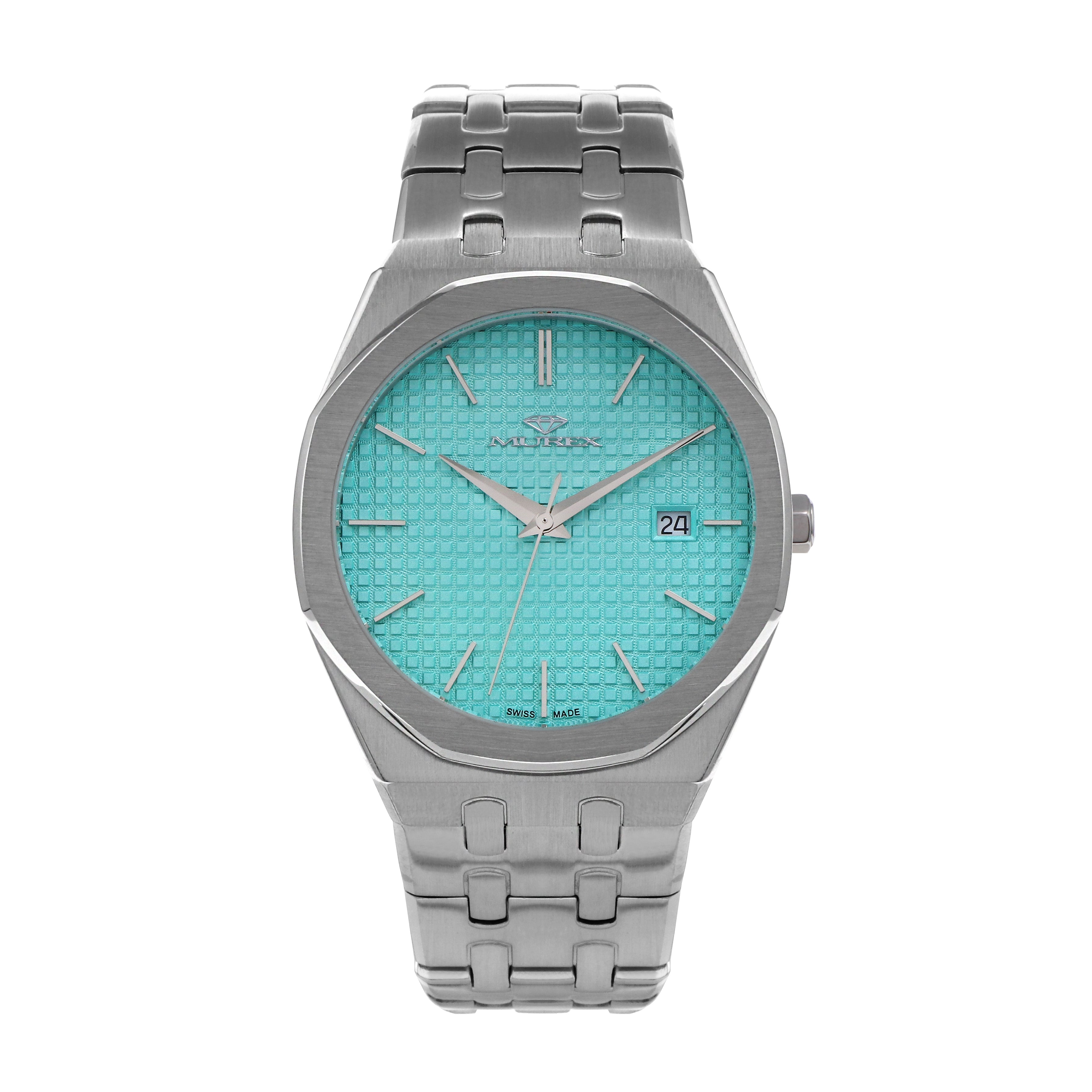 ساعة موريكس الرجالية بحركة كوارتز ولون مينا أزرق فاتح - MUR-0185