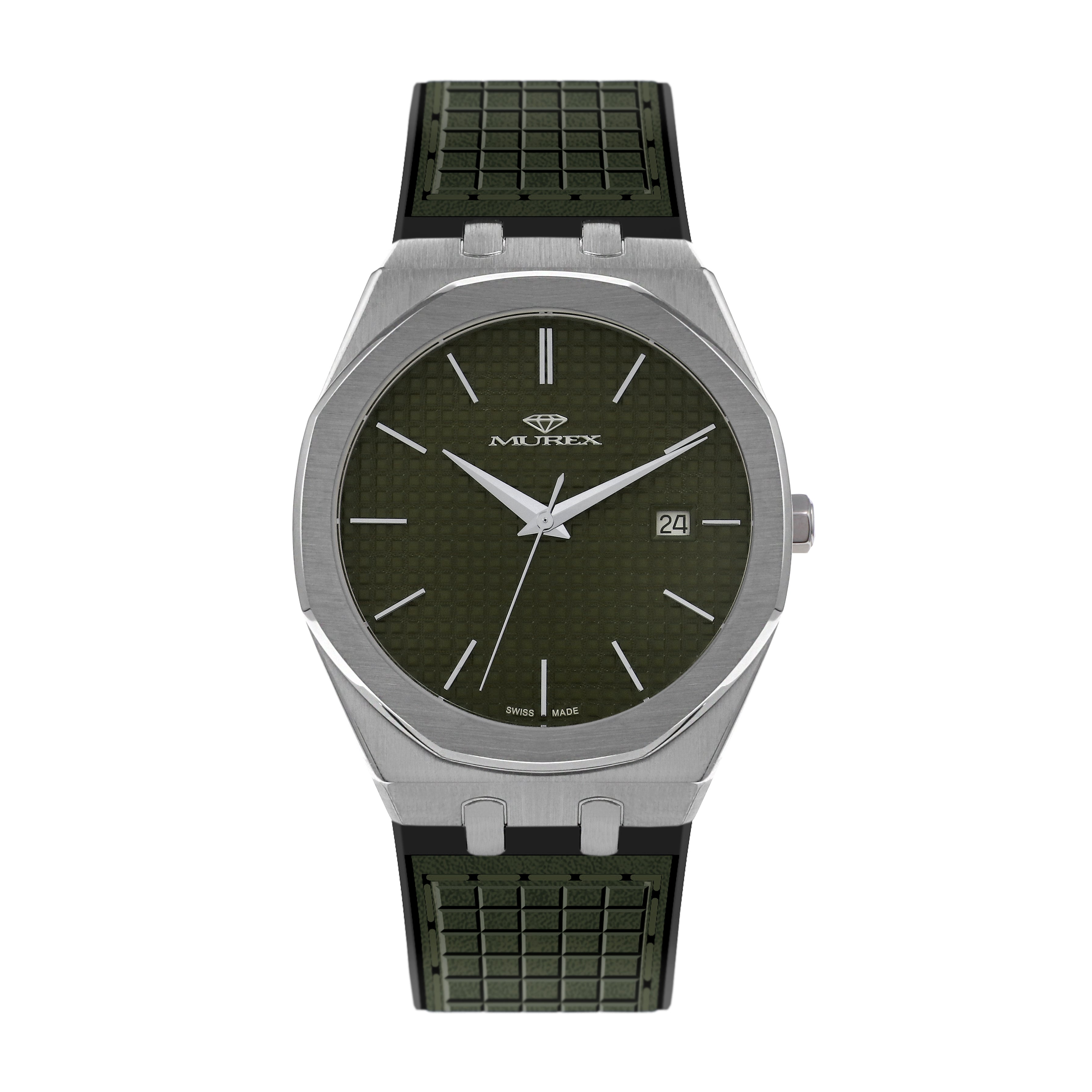 ساعة موريكس الرجالية بحركة كوارتز ولون مينا أبيض - MUR-0187