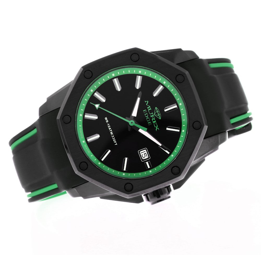 Murex Men's Watch, Quartz Movement, Green and Black Dial - MUR-0046
