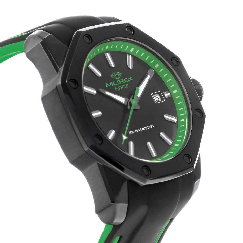 Murex Men's Watch, Quartz Movement, Green and Black Dial - MUR-0046