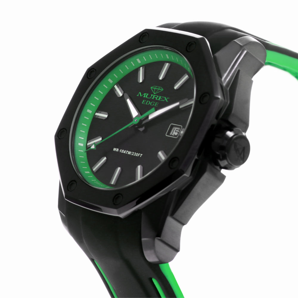 Murex Men's Watch, Quartz Movement, Green and Black Dial - MUR-0046