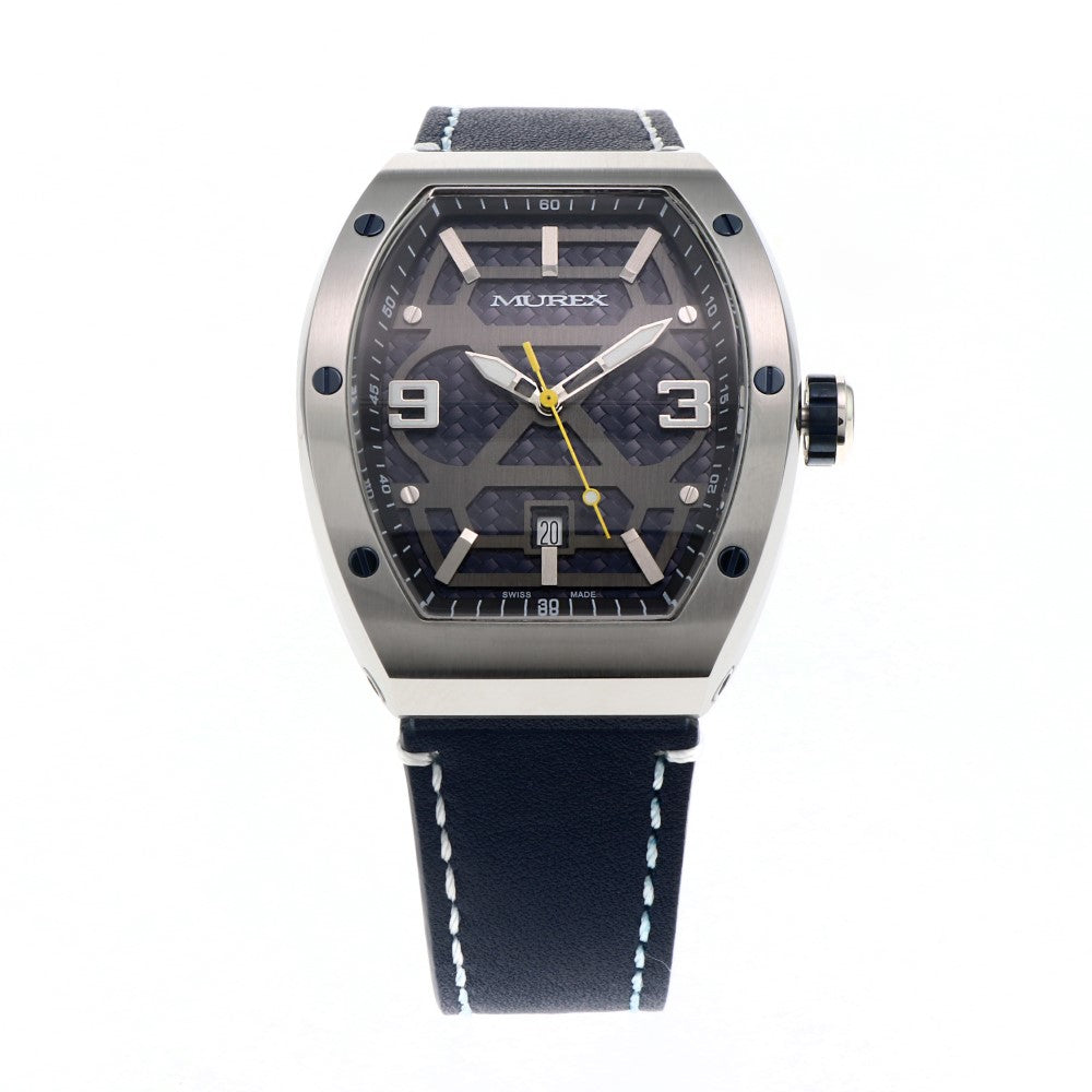 ساعة موريكس الرجالية بحركة كوارتز ولون مينا أزرق - MUR-0052