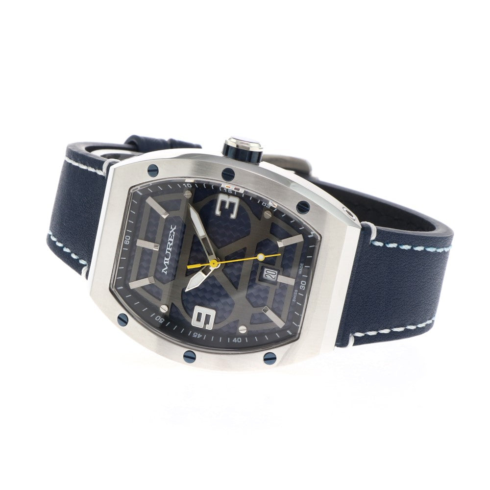 ساعة موريكس الرجالية بحركة كوارتز ولون مينا أزرق - MUR-0052