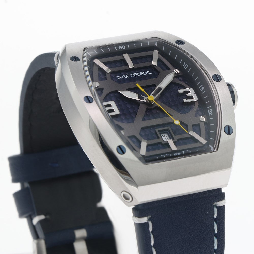 ساعة موريكس الرجالية بحركة كوارتز ولون مينا أزرق - MUR-0052
