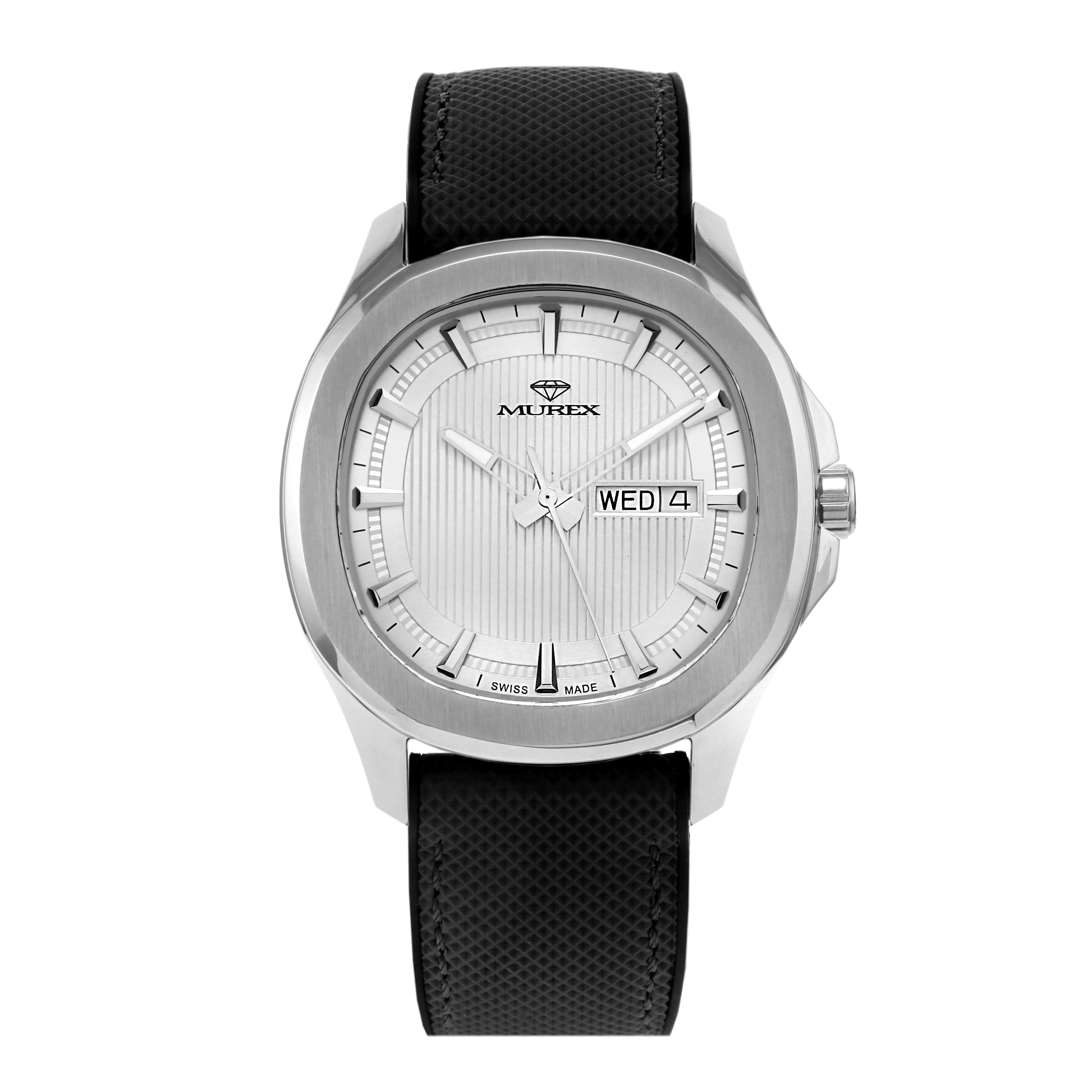 ساعة موريكس الرجالية بحركة كوارتز ولون مينا أبيض - MUR-0194