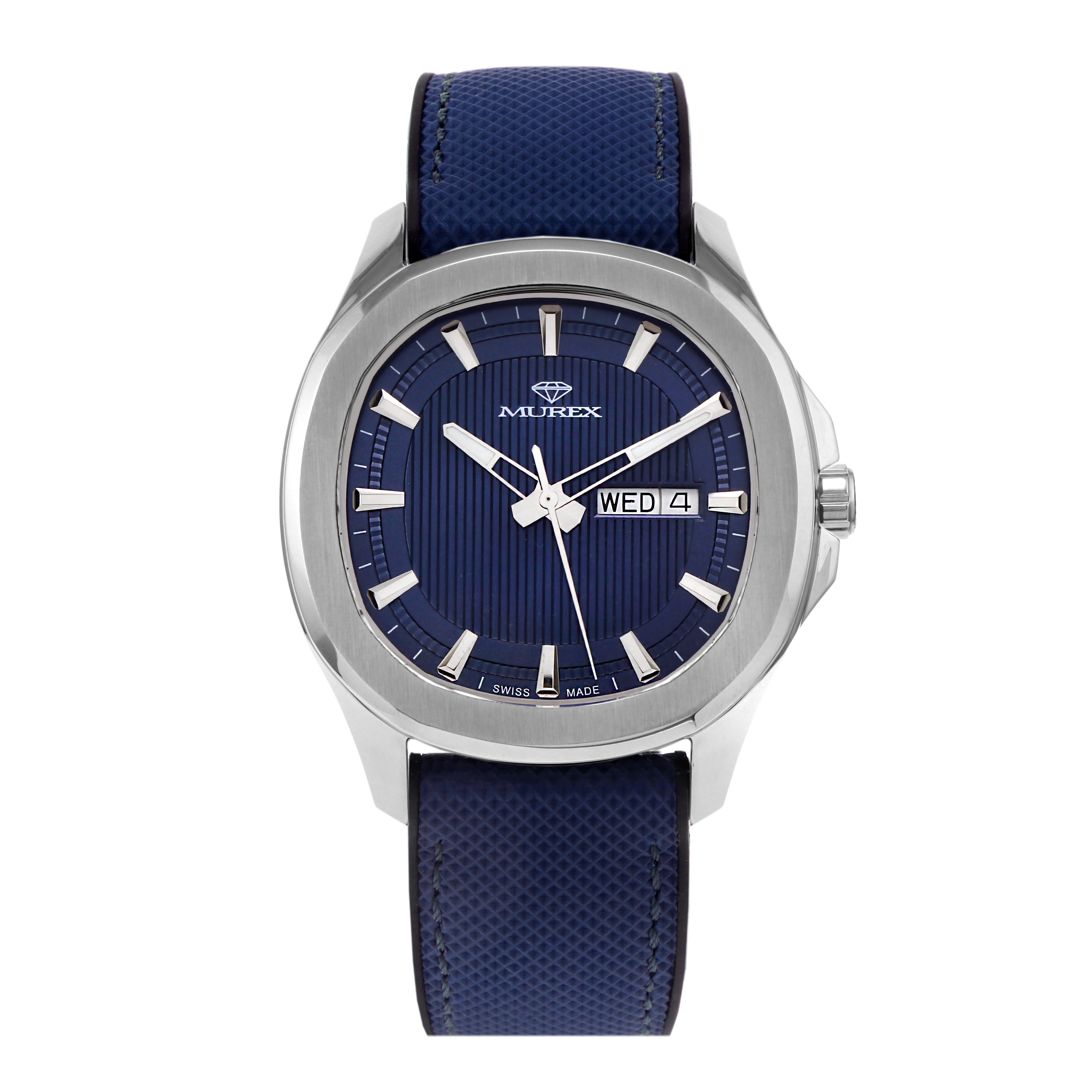 ساعة موريكس الرجالية بحركة كوارتز ولون مينا أزرق - MUR-0196