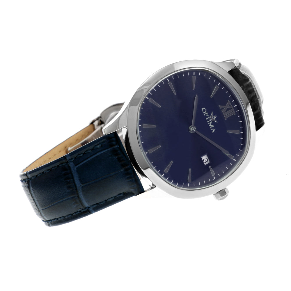 Optima Men's Swiss Quartz Watch with Blue Dial - OPT-0058