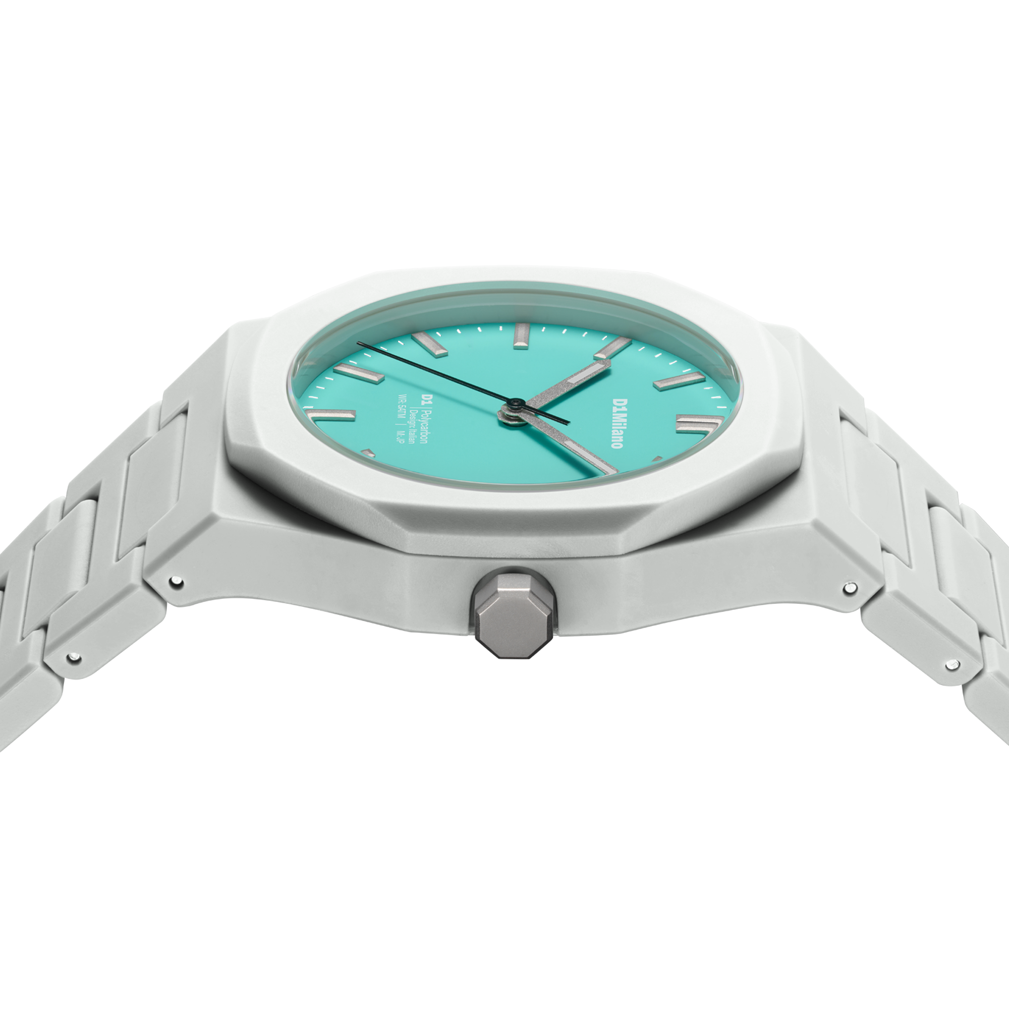 ساعة دي وان ميلانو الرجالية بحركة كوارتز ومينا تيفاني مطفي ML-0415