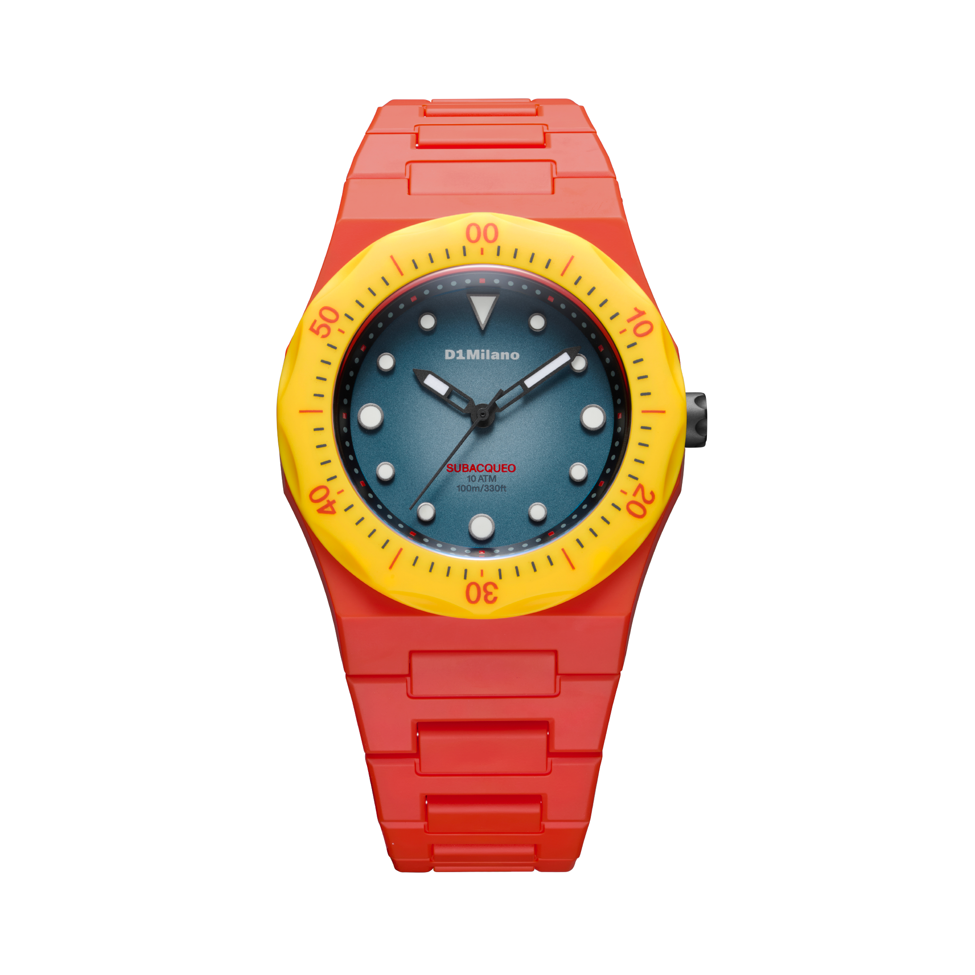 ساعة دي وان ميلانو الرجالية بحركة كوارتز ومينا أزرق ML-0420