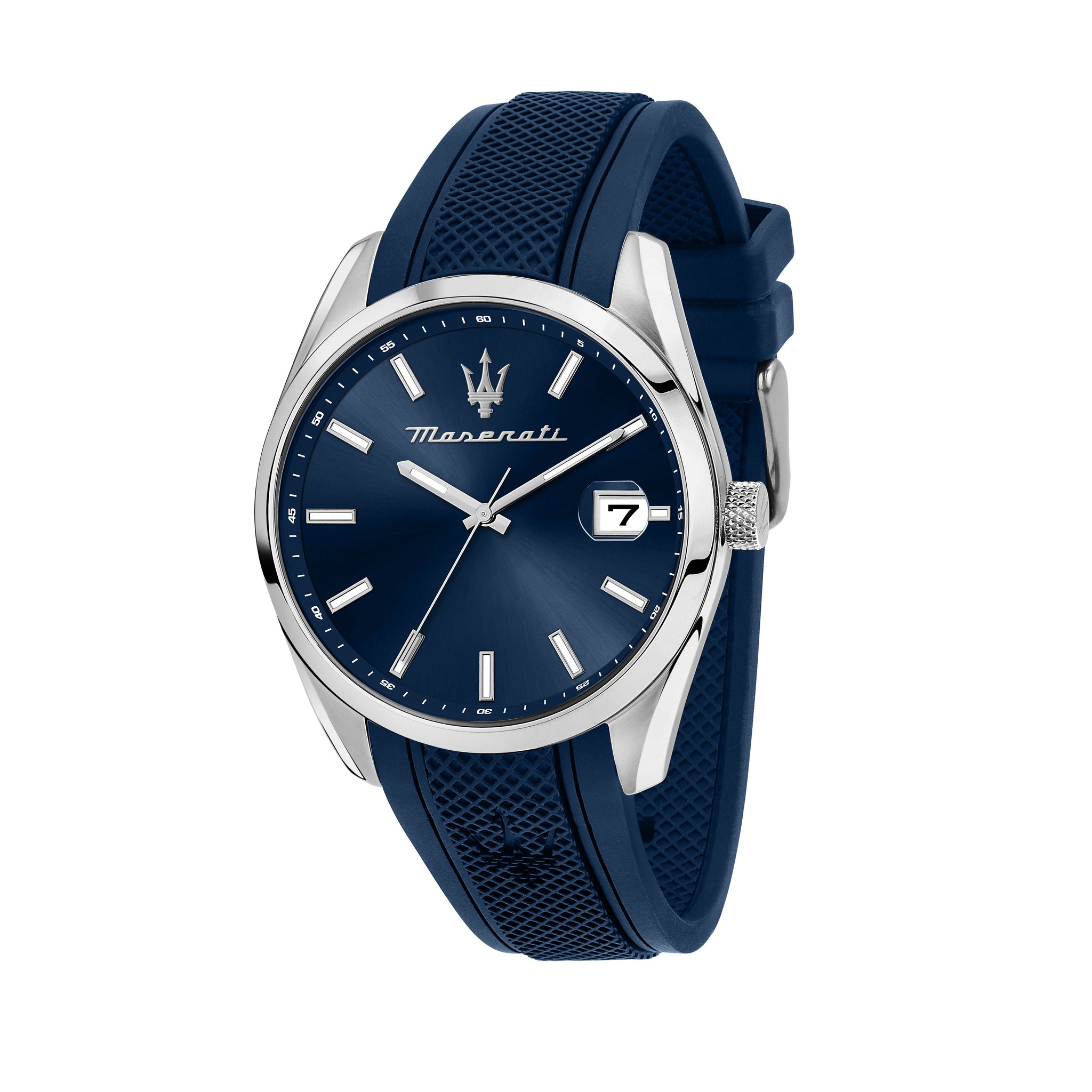 Maserati Attractie herenhorloge Limited Edition, kwarts, multifunctioneel - R8853151008, Blauw, 43mm, Armband Maserati Attractie herenhorloge Limited Edition, kwarts, multifunctioneel - R8853151008, Blauw, 43mm, Armband