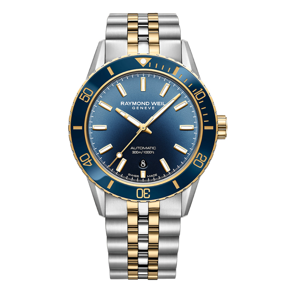ساعة ريموند ويل الرجالية بحركة أوتوماتيكية ولون مينا أزرق - RW-0306