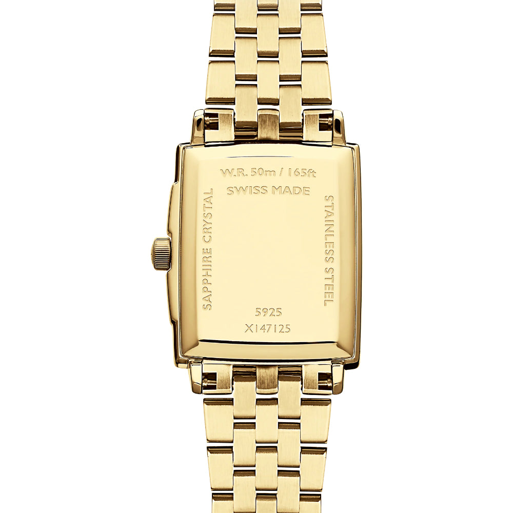 ساعة ريموند ويل توكاتا مربعة كوارتز بمينا من صدف اللؤلؤ RW-0385