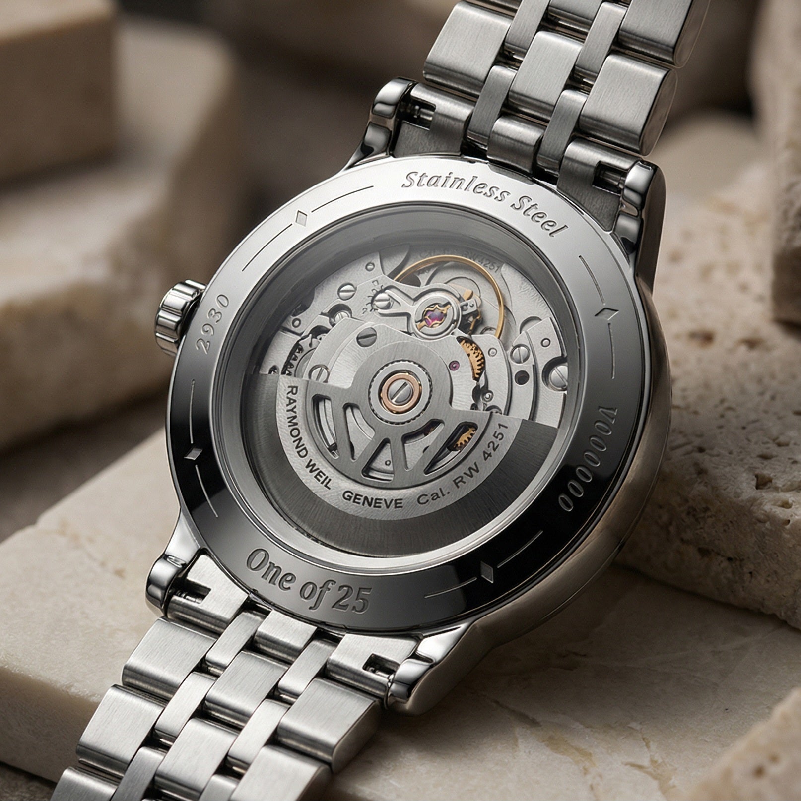 Raymond Weil Millesime Automatic Watch Limited Edition Taif Rose - RW-0393+LTHR