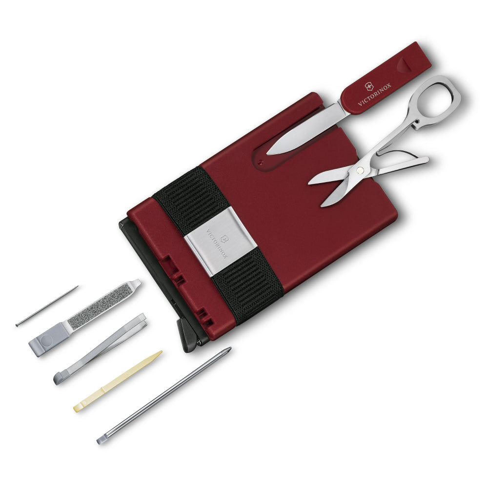 Victorinox Red and Black Smart Swiss Pocket Card - VTKF-0116