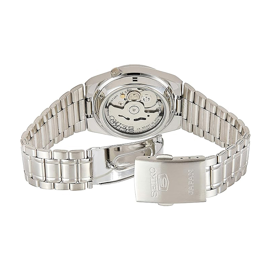 سايكو ساعة نسائية أوتوماتيكية تماثلية بقرص أسود - SEIKO-0070