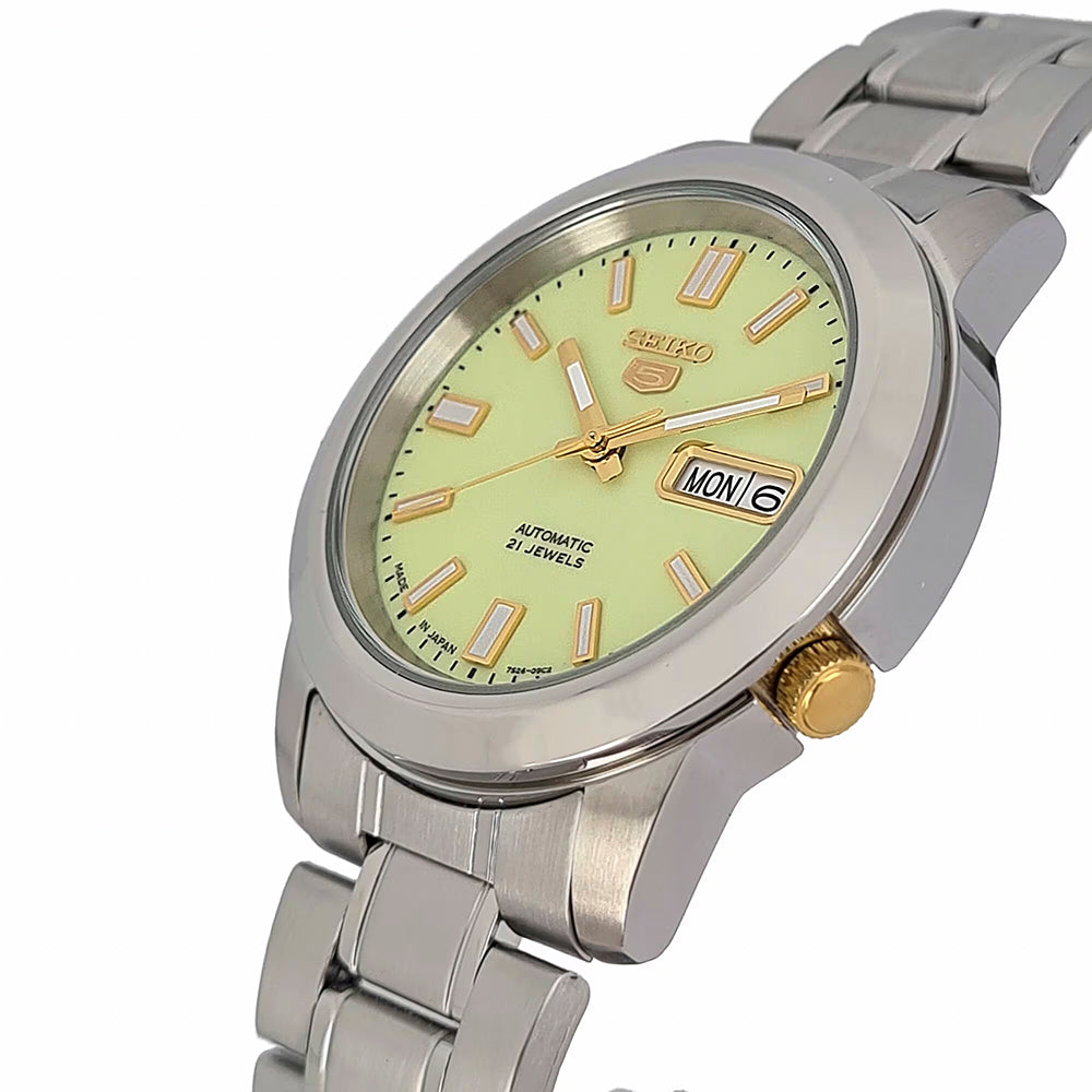 ساعة سيكو للرجال أوتوماتيكية ميناء باللون الاخضر SEIKO-0019