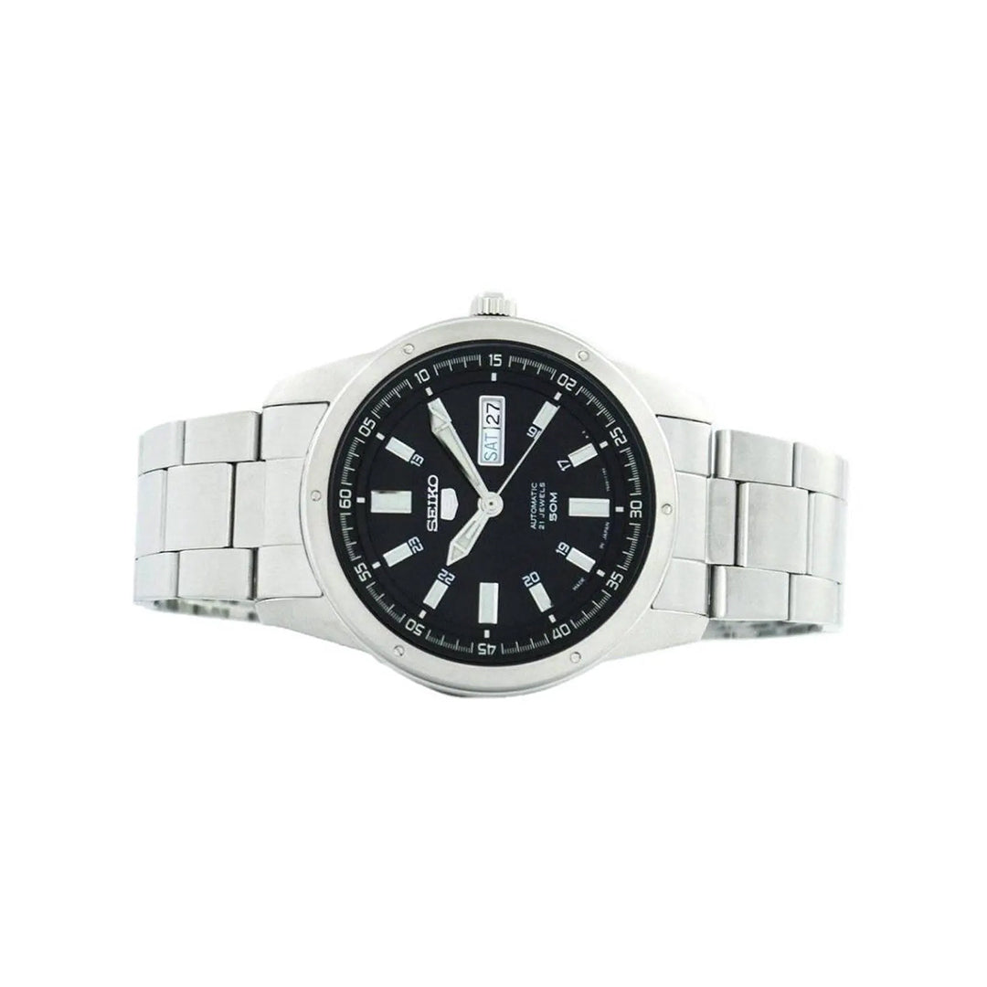 ساعة سيكو أوتوماتيكية تناظرية للرجال بميناء أسود – SEIKO-0072