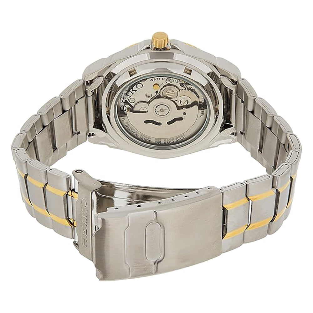 ساعة سيكو 5 للرجال أوتوماتيكية ميناء باللون أبيض SEIKO-0029