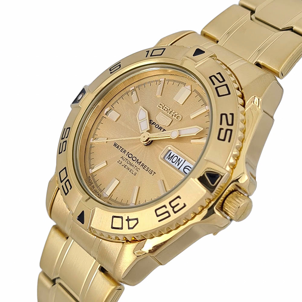 SEIKO 5 Men's Automatic Watch Gold Dial SEIKO-0030