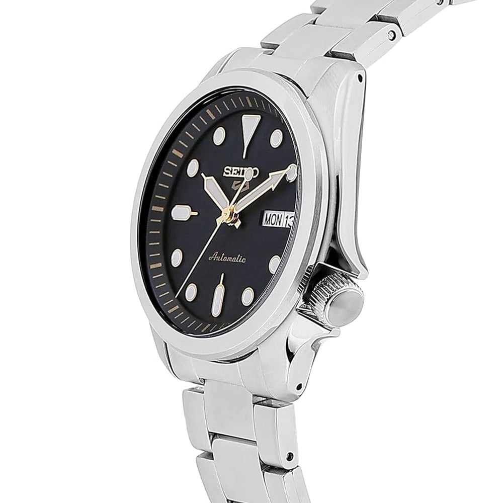 ساعة سيكو سبورت 5 فيسليفت للرجال أوتوماتيكية ميناء باللون الاسود SEIKO-0047