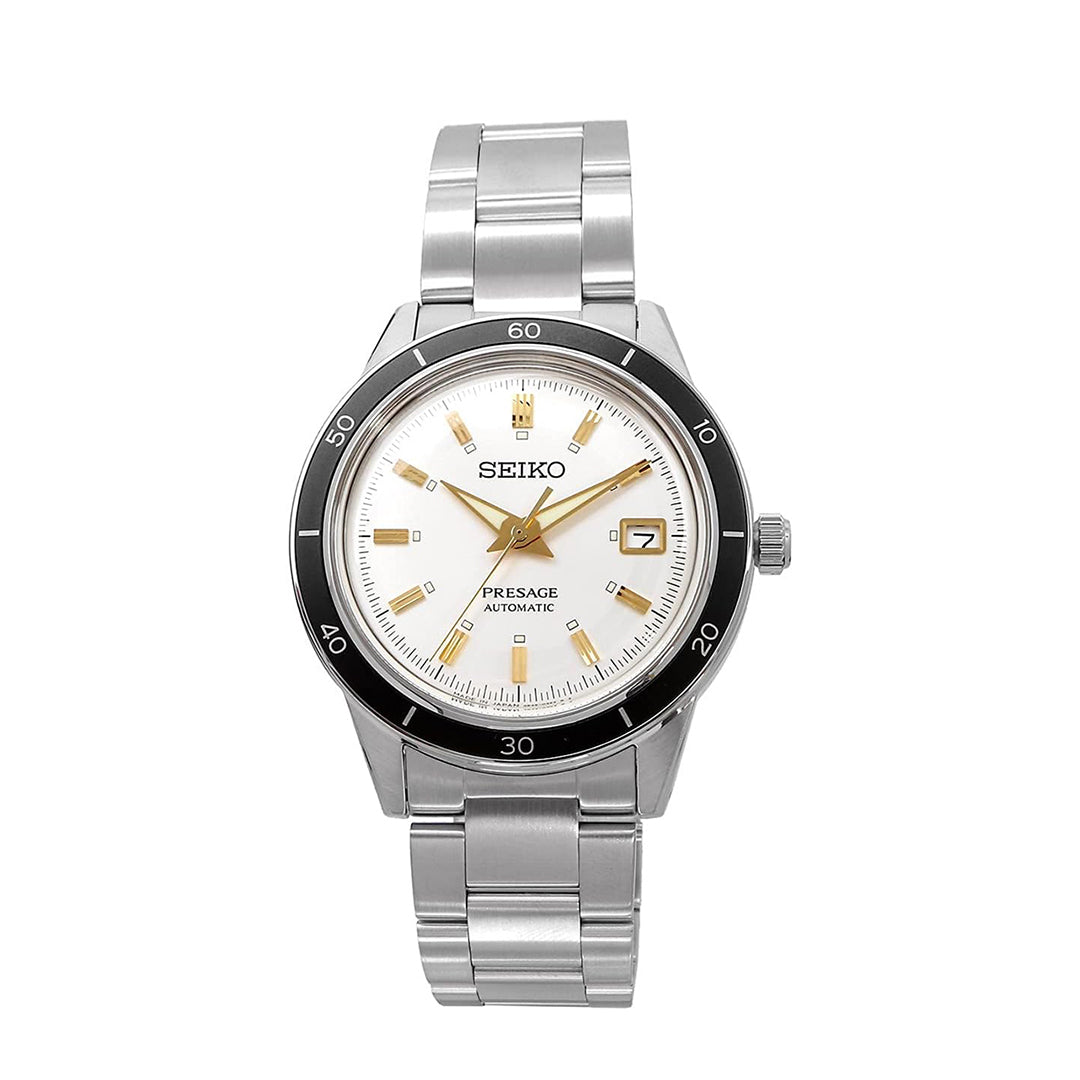 Seiko Men's Automatic Analog Watch with White Dial - SEIKO-0087