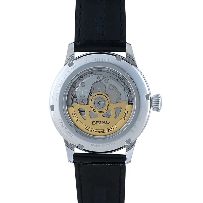 ساعة سيكو بريساج أوتوماتيكية للرجال بقرص أزرق سماوي فاتح - SEIKO-0007